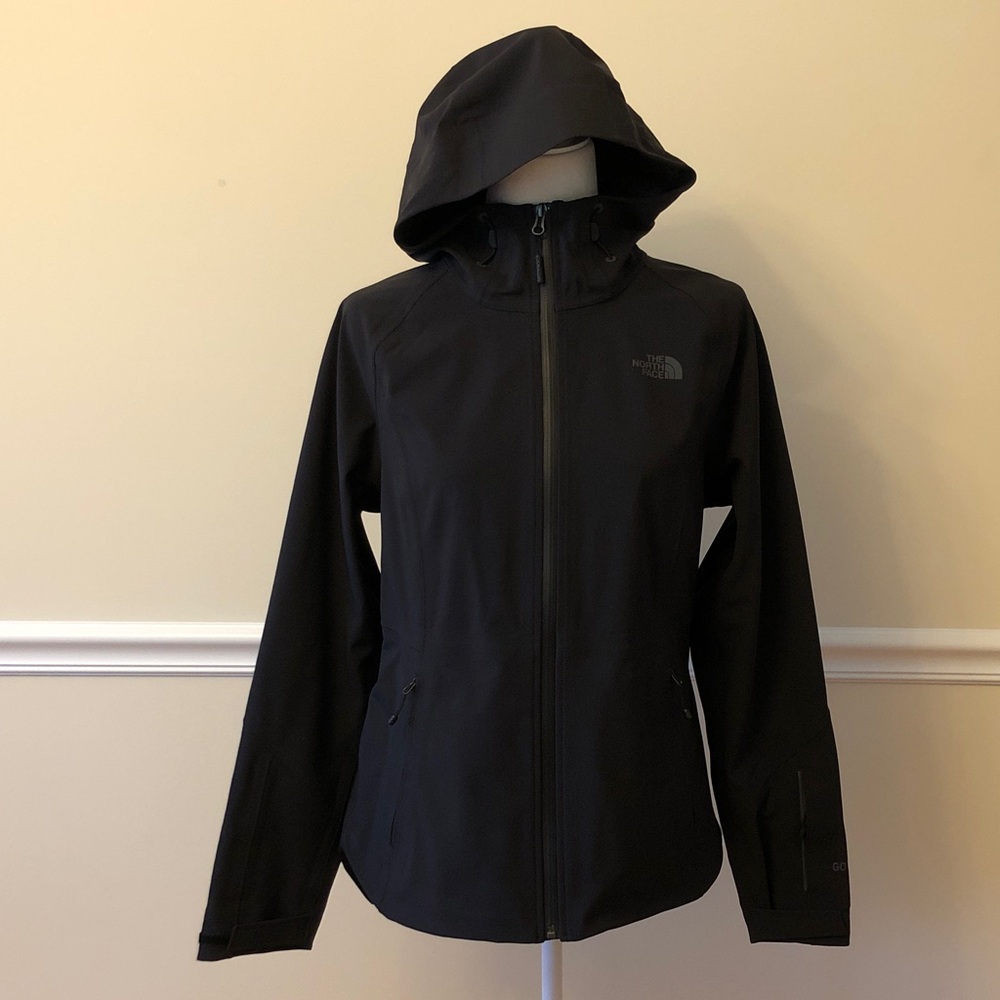 The North Face Women's Apex Flex GTX Gore-Tex Hooded Jacket Black Size M EUC